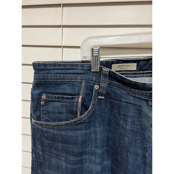 AG Adriano Goldschmied The New Hero Relaxed Fit Jeans - Size 38x32 - Picture 2 of 5